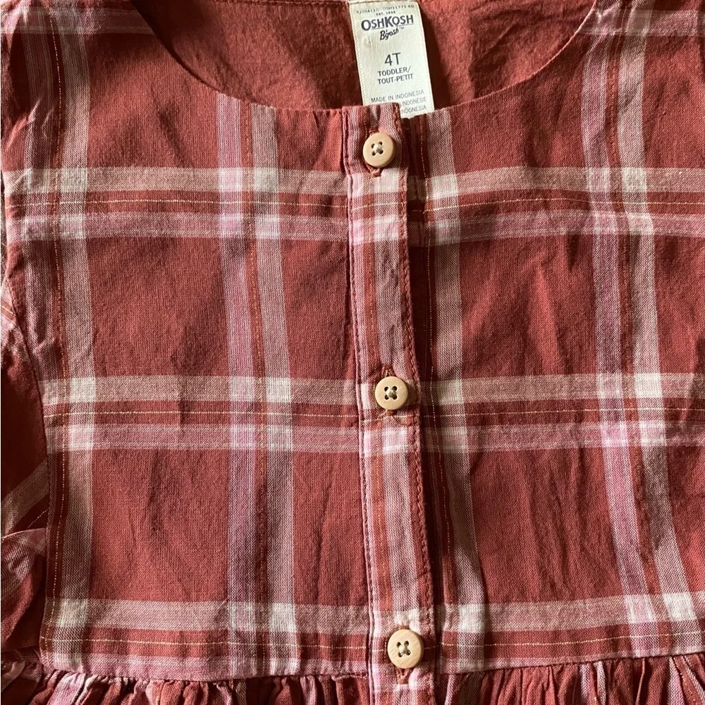 OSH KOSH BGOSH-BUTTON FRONT DRESS-SIZE 4T
